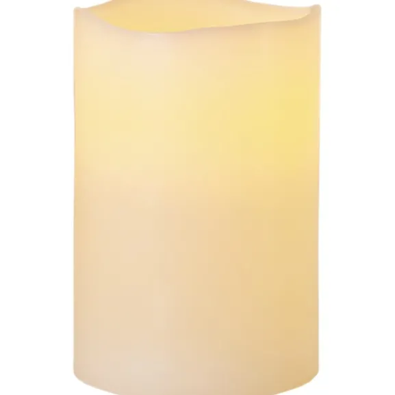 LED Blockljus Big Elfenben 15cm
