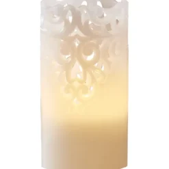 LED Blockljus Clary Vit 15cm