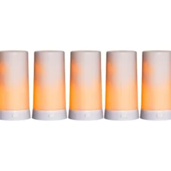 LED Blockljus Diner Start Vit 13cm