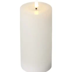 LED Blockljus Flamme Flow Vit 17,5cm