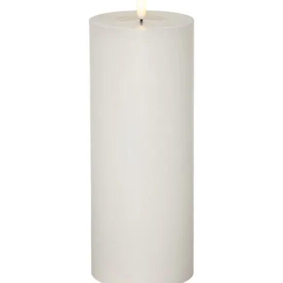 LED Blockljus Flamme Flow Big Vit 27,5cm