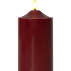 LED Blockljus Flamme Top Röd 15cm