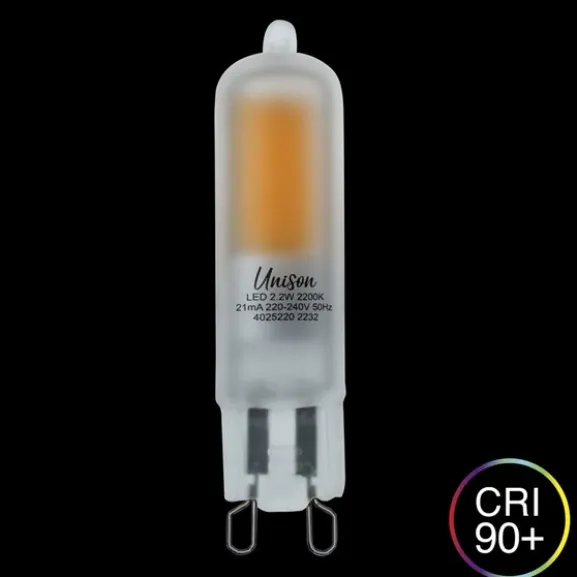LED G9 matt 2,2W 2200K dimbar