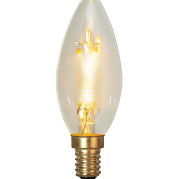 LED Lampa E14 kronljus 0,5W Soft Glow