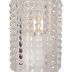 LED Ljus Flamme Dotty Transparent 13cm