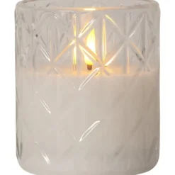 LED Ljus Flamme Romb Transparent 10cm