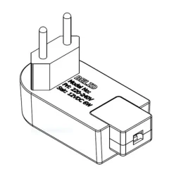 LED plug-in driver, svart 6W 12V
