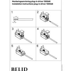 LED plug-in driver, vit 6W 12V