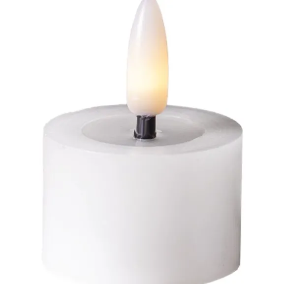 LED Värmeljus 2-pack Flamme Flow Vit 5cm