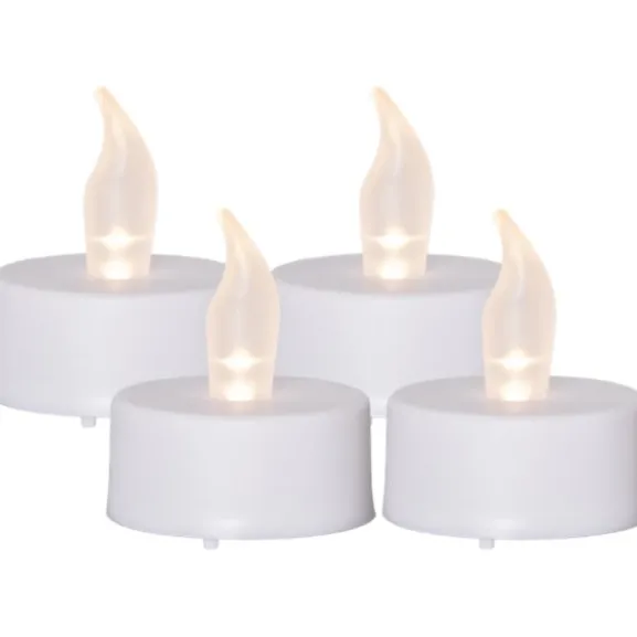 LED Värmeljus 4-pack Paulo Vit 4,5cm