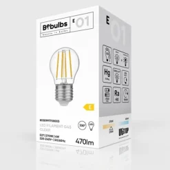 LED-lampa Clear 4W E27 klot