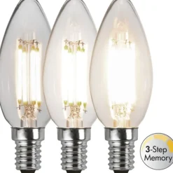 LED-lampa E14 C35 Clear 3-step memory 4.2W
