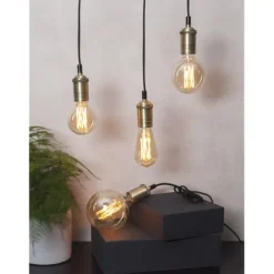 LED-lampa E27 edison Vintage Gold, 3.7W dimbar