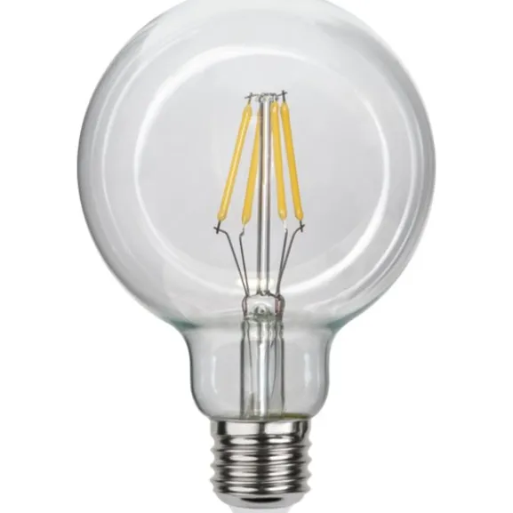 LED-lampa E27 glob Clear, 4.7W(40W) dimbar