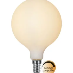 LED-lampa E14 glob opal Double Coating, 1.5W dimbar