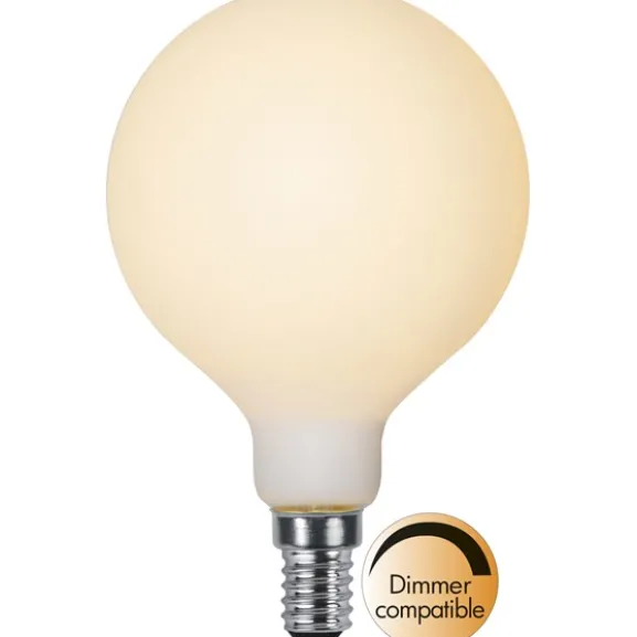 LED-lampa E14 glob opal Double Coating, 1.5W dimbar