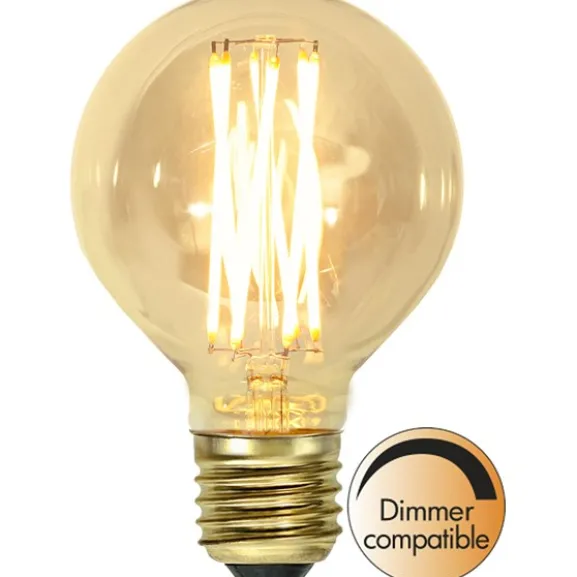 LED-lampa E27 glob Vintage Gold, 3.7W dimbar