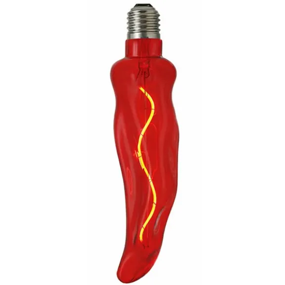 Led-lampa E27 Kitchen Peperone Röd 1000K 5W Dimbar