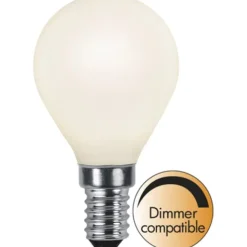 LED-lampa E14, Klot, Opal, 3.5W