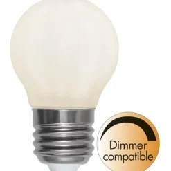 LED-lampa E27 klot 5W opal, dimbar