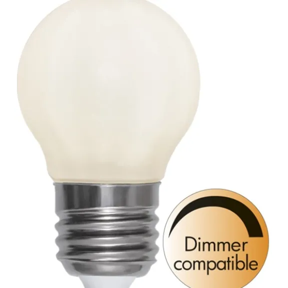 LED-lampa E27 klot 5W opal, dimbar