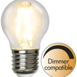 LED-lampa E27 klotlampa Clear, 4.2W(40W) dimbar