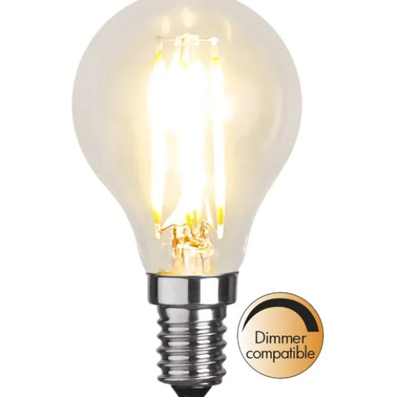 LED-lampa E14 klotlampa klar 4,2W(40W) dimbar