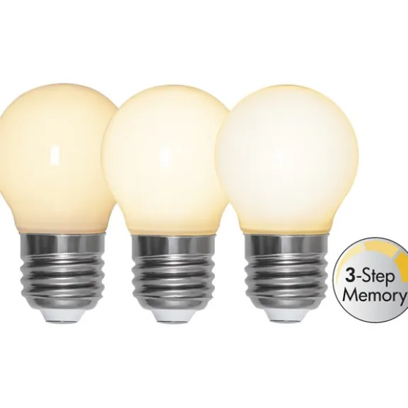 LED-lampa E27 klotlampa opal 3-step memory 4W(32W)