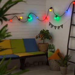 LED-lampa E27 klotlampa 1W röd
