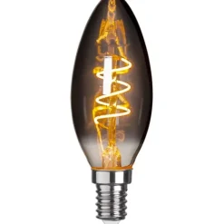 LED-lampa E14 kronljus Decoled Grace Smoke 3W