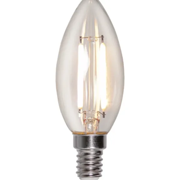 LED-lampa E14 kronljus, 2W(25W) vitt filament, dimbar