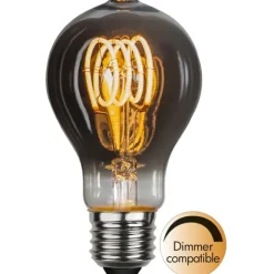 LED-lampa E27 normal Decoled Spiral Smoke, 2W dimbar