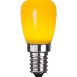 LED-lampa E14 päron 0,9W gul