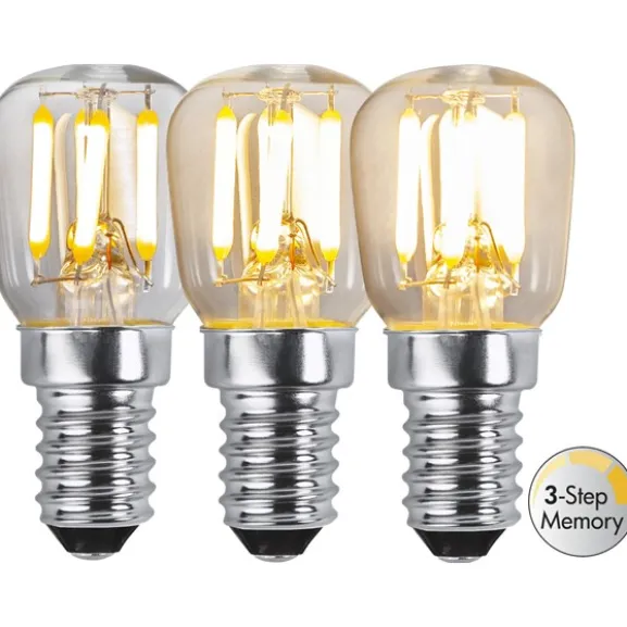 LED-lampa E14 päronlampa Clear3-stegsdimmerMemory, 2.5W(25W)