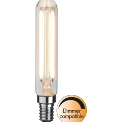LED-lampa E14 rörlampa Clear, 2W(16W) dimbar