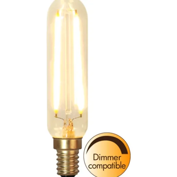 LED-lampa E14 tub Soft Glow, 2,5W Transparent dimbar
