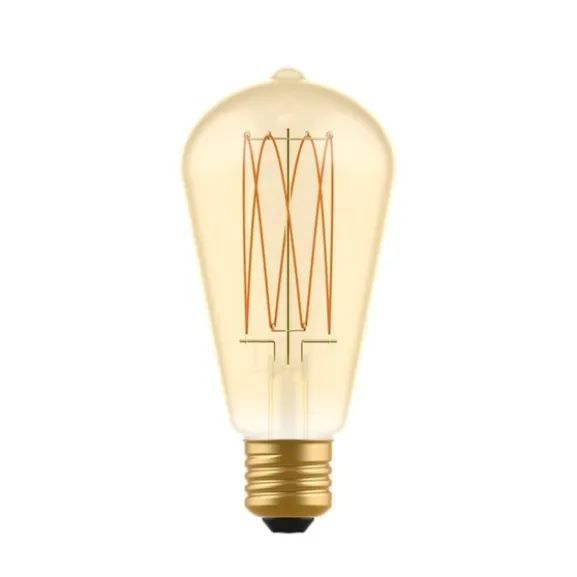 LED-lampa Golden Carbon Line Cage 7W E27 edison dimbar