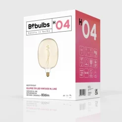 LED-lampa Golden 8,5W E27 ellipse dimbar
