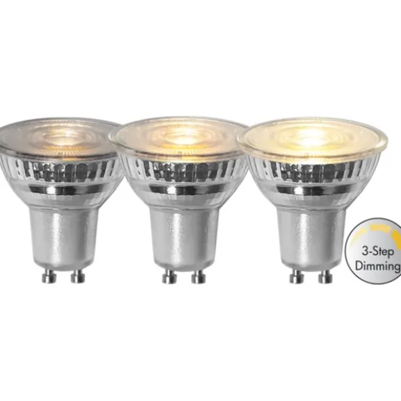 LED-lampa GU10 MR16 Spotlight Glass 3-step 4.5W