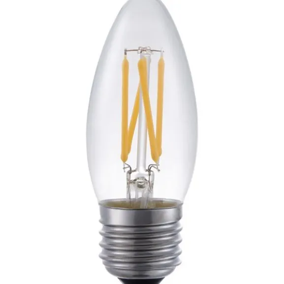 LED-lampa kron 4W(40W) E27 klar, dimbar
