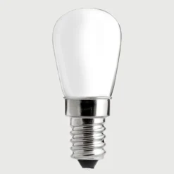 LED-lampa UNI-WHITE päron opal E14 1,5W 2700K dimbar