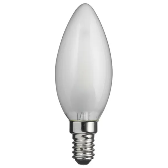 LED-lampa WARM GLOW kronljus matt E14 0,8W 2100K dimbar