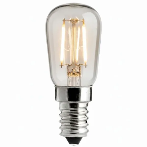 LED-lampa WARM GLOW päron klar E14 1,5W 2100K dimbar