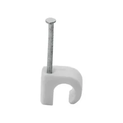 Ledningshållare SB-packad 5-7mm 20-pack rund vit