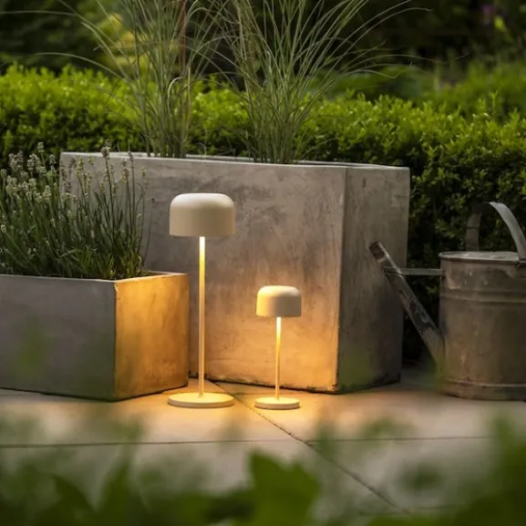 Lille mini bordslampa usb 2200K/2700K dimbar Sand