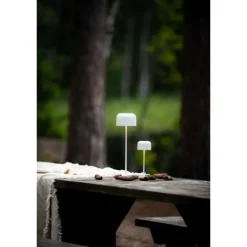 Lille mini bordslampa usb 2200K/2700K dimbar Vit