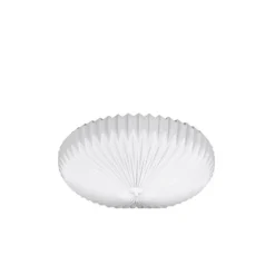 Linn plafond, vit plissé 70cm
