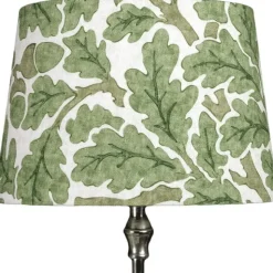 Linus 23 oval Lampskärm Oak, Forest/Cream