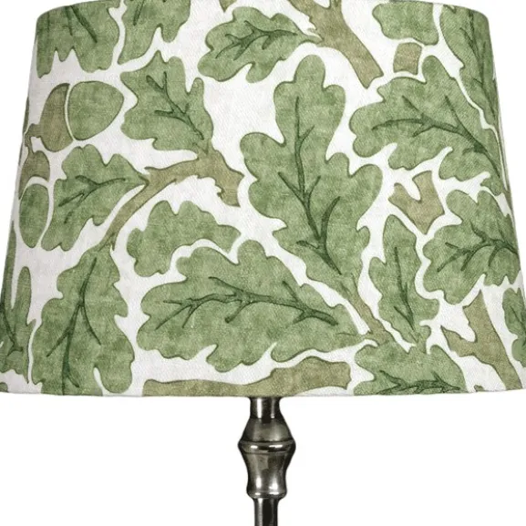 Linus 23 oval Lampskärm Oak, Forest/Cream
