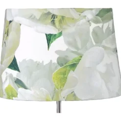 Linus 23 oval Lampskärm Peonia Chartreuse